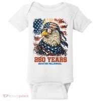 Celebrate USA 250 Years Quarter Millennial Eagle  Baby Bodysuit thumb 0