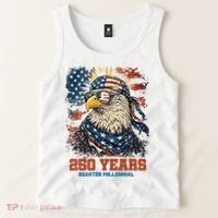Celebrate USA 250 Years Quarter Millennial Eagle  Tank Top thumb 2