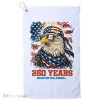 Celebrate USA 250 Years Quarter Millennial Eagle  Golf Towel thumb 0