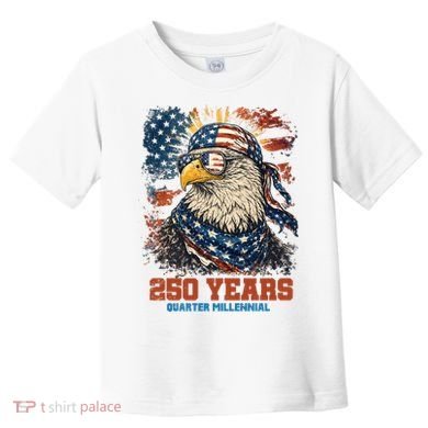 Celebrate USA 250 Years Quarter Millennial Eagle  Toddler T-Shirt