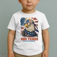 Celebrate USA 250 Years Quarter Millennial Eagle  Toddler T-Shirt thumb 2