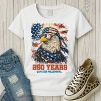 Celebrate USA 250 Years Quarter Millennial Eagle  Women's T-Shirt thumb 3