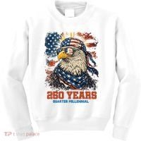 Celebrate USA 250 Years Quarter Millennial Eagle  Kids Sweatshirt thumb 0