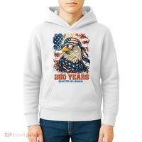 Celebrate USA 250 Years Quarter Millennial Eagle  Kids Hoodie thumb 4