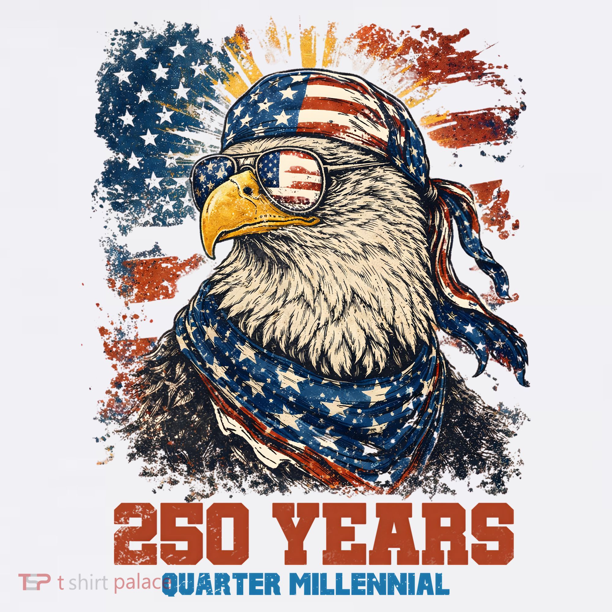 Celebrate USA 250 Years Quarter Millennial Eagle  Kids Hoodie