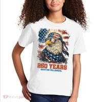 Celebrate USA 250 Years Quarter Millennial Eagle  Kids T-Shirt thumb 2