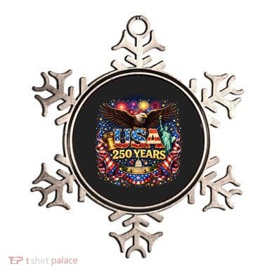 Celebrate USA 250 Years White House Eagle Fireworks Ornament