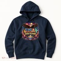 Celebrate USA 250 Years White House Eagle Fireworks Hoodie thumb 0