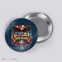 Celebrate USA 250 Years White House Eagle Fireworks Button thumb 0