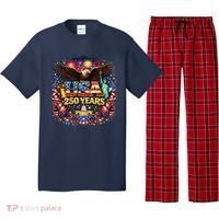 Celebrate USA 250 Years White House Eagle Fireworks Pajama Set thumb 0