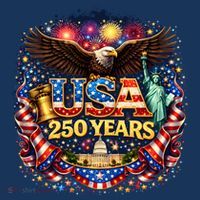 Celebrate USA 250 Years White House Eagle Fireworks Polo thumb 2