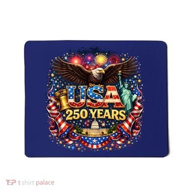 Celebrate USA 250 Years White House Eagle Fireworks Mousepad