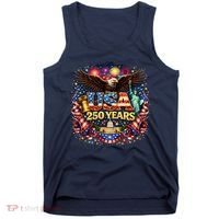 Celebrate USA 250 Years White House Eagle Fireworks Tank Top thumb 0