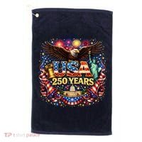 Celebrate USA 250 Years White House Eagle Fireworks Golf Towel thumb 0
