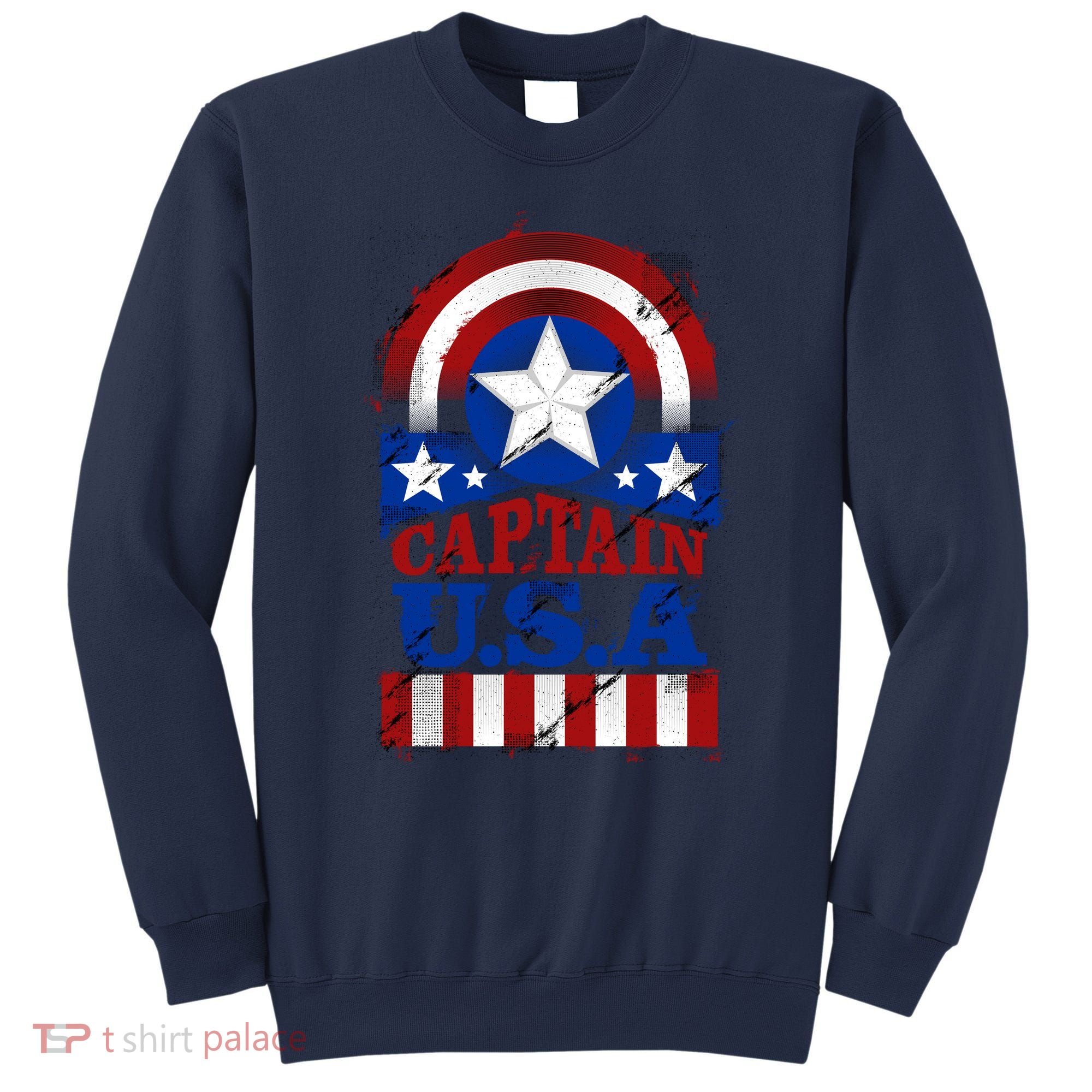 Captain USA American Flag Sweatshirt