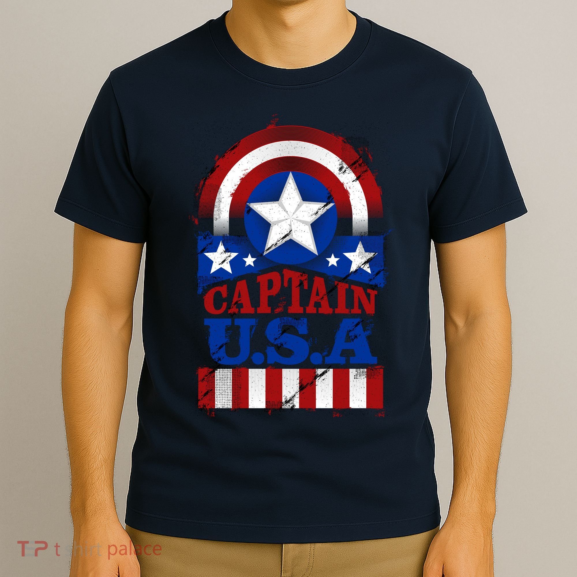 Captain USA American Flag T-Shirt