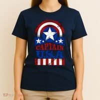 Captain USA American Flag T-Shirt thumb 4