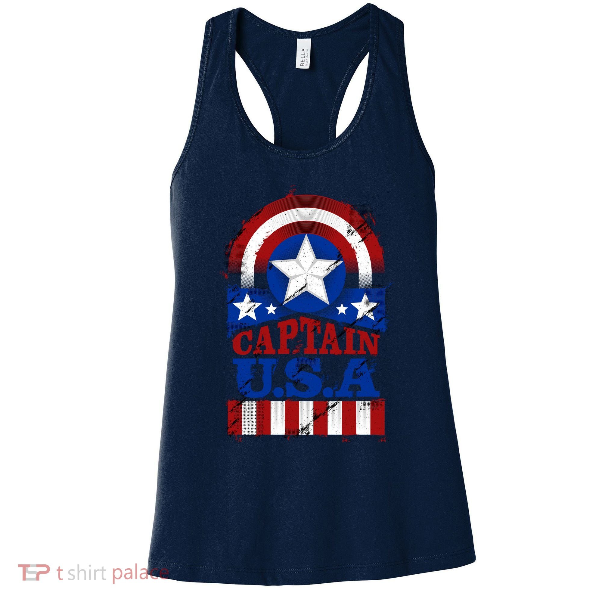 Captain USA American Flag Women's Tank Top