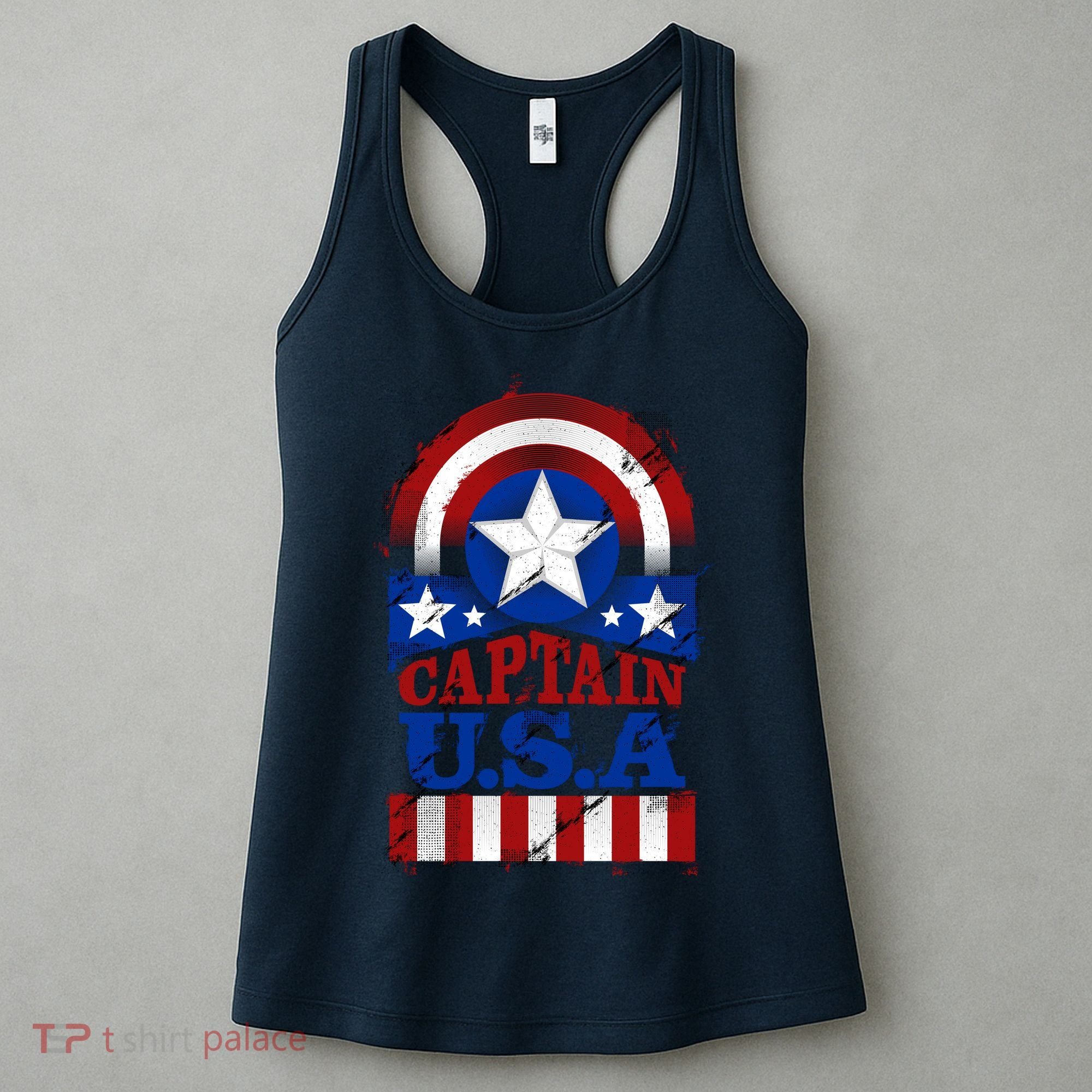 Captain USA American Flag Women's Tank Top