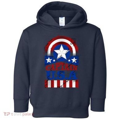 Captain USA American Flag Toddler Hoodie