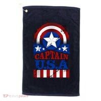 Captain USA American Flag Golf Towel thumb 0