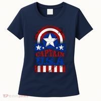 Captain USA American Flag Women's T-Shirt thumb 0