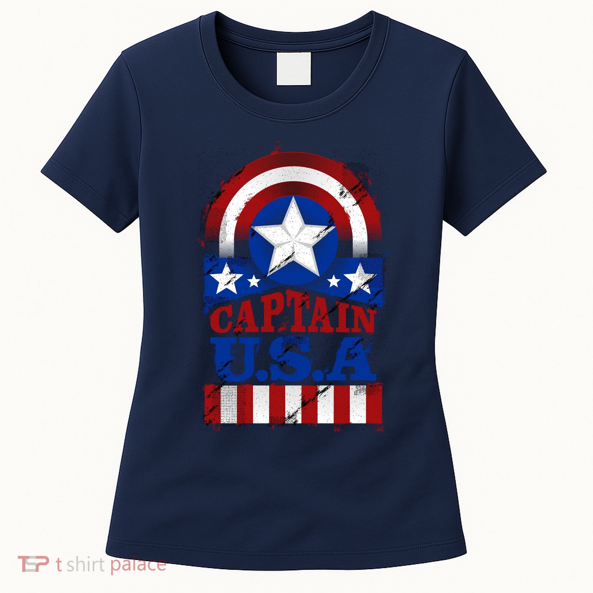 Captain USA American Flag Women's T-Shirt