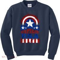 Captain USA American Flag Kids Sweatshirt thumb 0