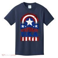 Captain USA American Flag Kids T-Shirt thumb 0