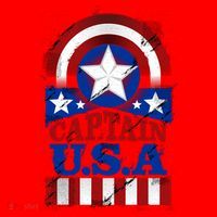 Captain USA American Flag Santa Hat thumb 1
