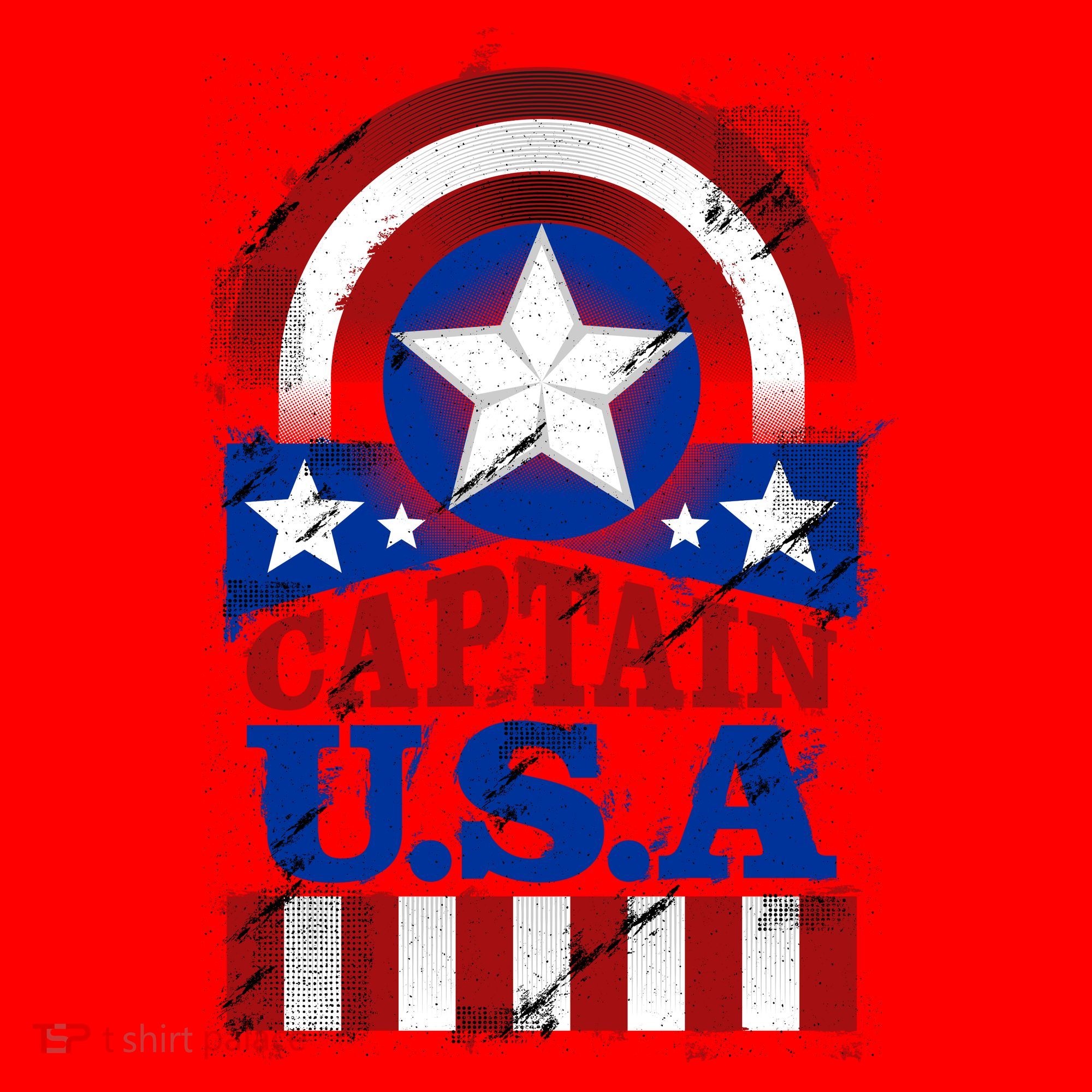 Captain USA American Flag Santa Hat