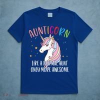 Cute Unicorn Aunticorn Like A Normal Aunt Only More Awesome Meaningful Gift T-Shirt thumb 5