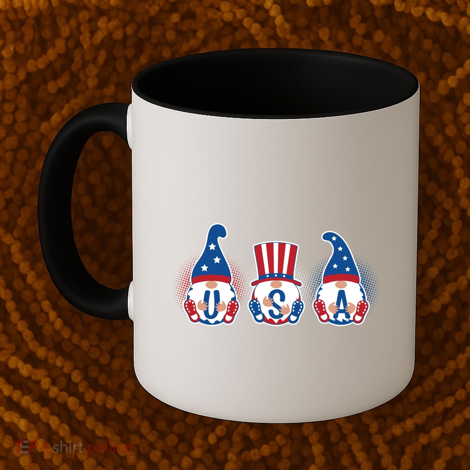 Cute USA American Gnomes Coffee Mug