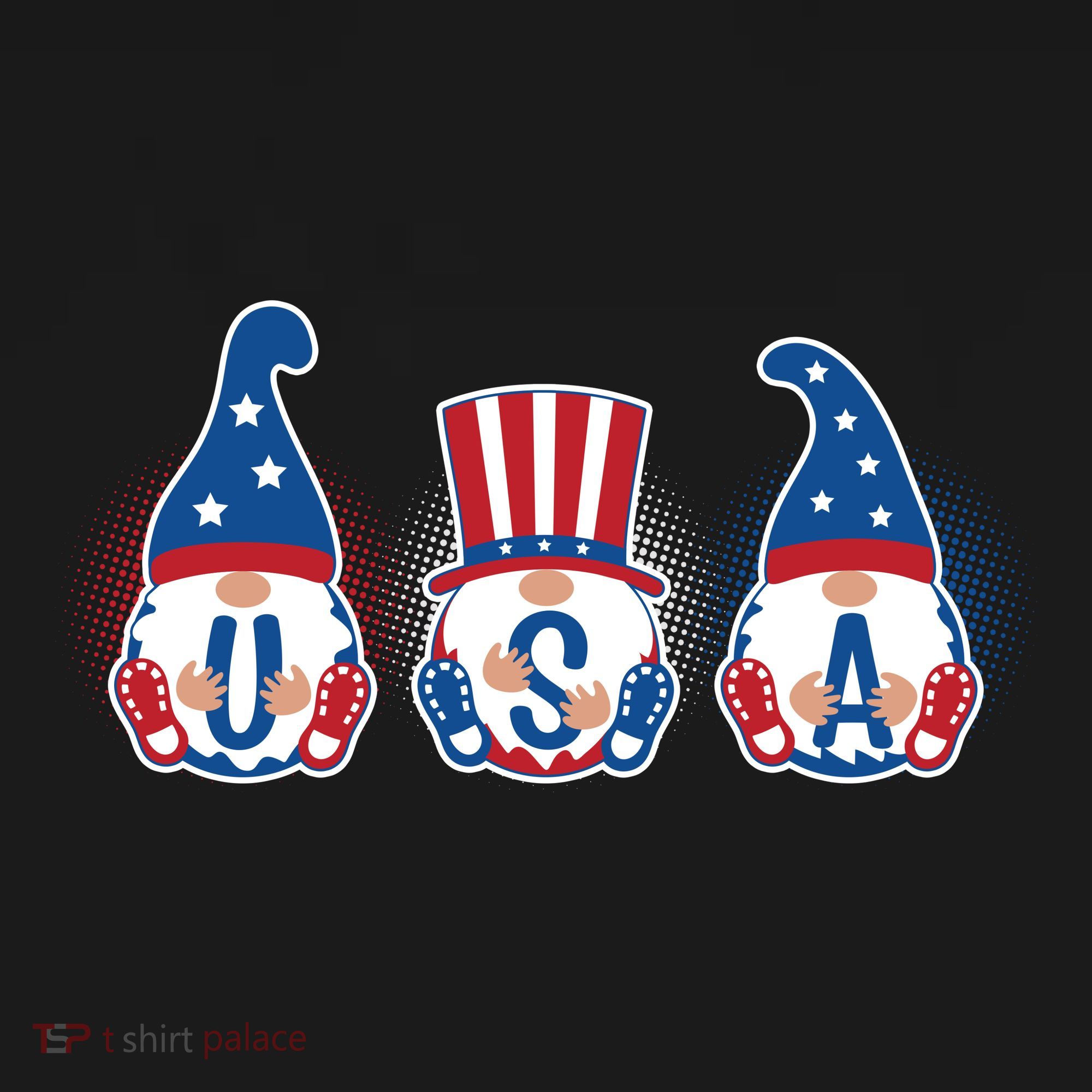 Cute USA American Gnomes Women's Tank Top