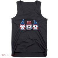 Cute USA American Gnomes Tank Top thumb 0