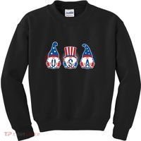 Cute USA American Gnomes Kids Sweatshirt thumb 0