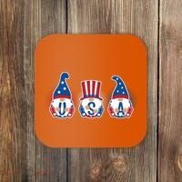 Cute USA American Gnomes Coaster thumb 0