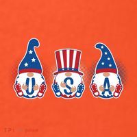 Cute USA American Gnomes Baby Bodysuit thumb 2