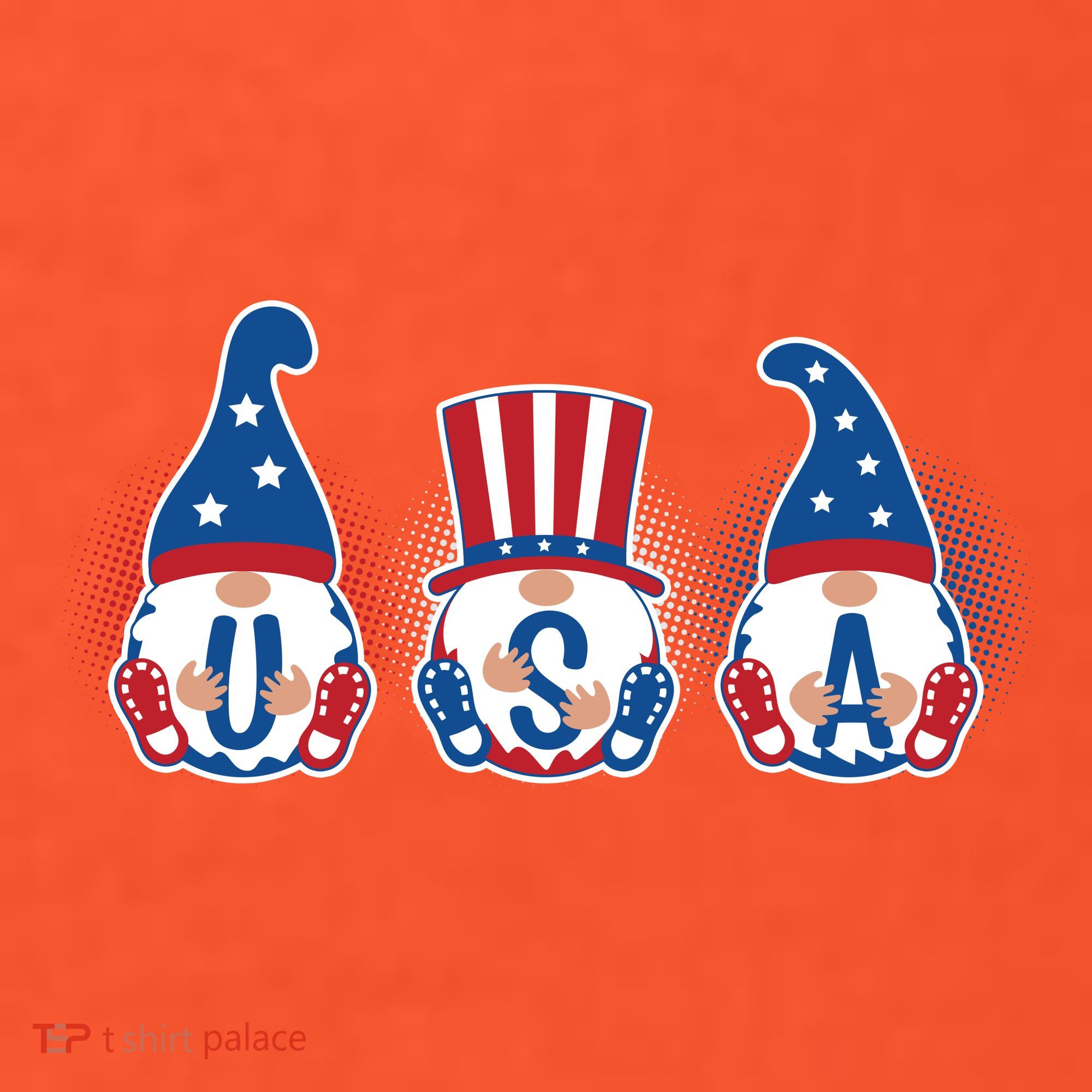 Cute USA American Gnomes Baby Bodysuit