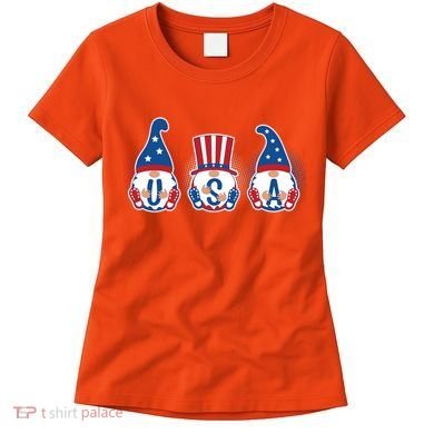Cute USA American Gnomes Women's T-Shirt