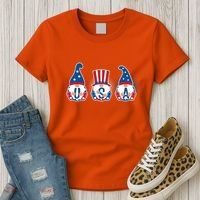Cute USA American Gnomes Women's T-Shirt thumb 3