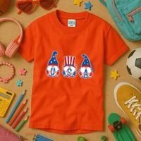 Cute USA American Gnomes Kids T-Shirt thumb 3