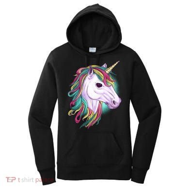 Colorful Unicorn Art Drawing Women's Hoodie