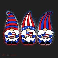 Cute USA American Flag Gnomes Women's Sweatshirt thumb 2