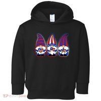 Cute USA American Flag Gnomes Toddler Hoodie thumb 0