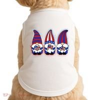 Cute USA American Flag Gnomes Doggie Tank thumb 0