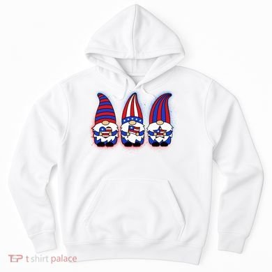 Cute USA American Flag Gnomes Hoodie