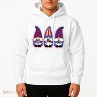 Cute USA American Flag Gnomes Hoodie thumb 2