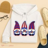 Cute USA American Flag Gnomes Hoodie thumb 4