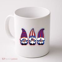 Cute USA American Flag Gnomes Coffee Mug thumb 0